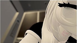 Stuck In The Elevator With A Hot Girl Asmr Vrchat Roleplay - Car Toon