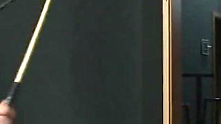 Humiliating hanging out and dildo penetrated