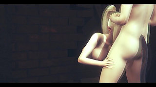 Naruto Hentai - Ino Gets Fucked in Mouth and Ass Through a Wall - Japanese Asian Manga Anime Film Game Porn