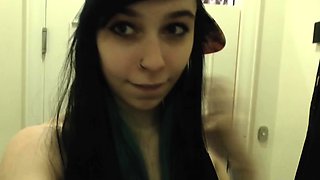 Petite Teen, 18, Secretly Masturbating in Public toilet