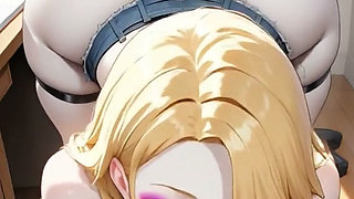 I was enjoying the wonderful view of her ass as she swallowed my cock