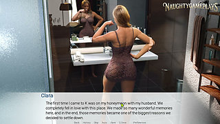 Hot Wife Looks Sexy in Lingerie, Cute Married Couple - The Wife of Dero Island Part 01 By Dark Egg - 3D Game