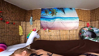 Fair-skinned, Beautiful Girl Is Brought in for a Free Oil Massage. Ready for Surprise 1/2