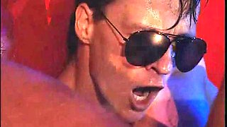 Threesome after hot striptease: Blowjob, Doggy  Anal Porn