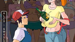Pokemon Go adventure with Misty and Ash in an epic anime porn scene