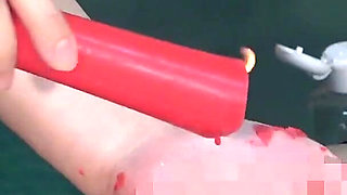 Hot Wax Handjob, Ruined Orgasm, and Post Orgasm Handjob, Mistress Plays with Masochist's Anus and Dick