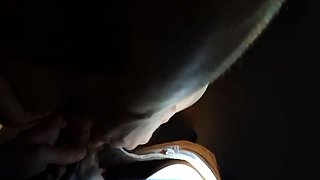 Married Man Creampies Tattooed Teen in Club Toilet