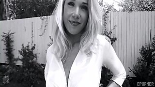 Vintage blonde delivers raw lusty anal with uniform themed passion