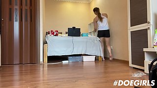 Mia Split's Flexible Blonde Solo in a Horny Russian Fantasy