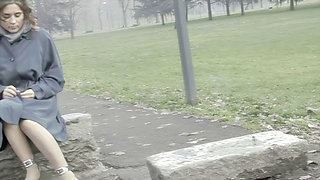 A Walk in the Park with Some Pissing, Followed by a Nice Blowjob at a Porn Casting