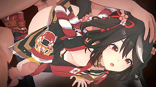 Uma Musume - Kitasan Black Gangbang Sex - 3D Hentai Animations