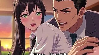 Big tits secretary gets bent over the desk by her boss for fucking private meeting