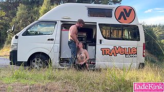 Public Camp Van, Kayaking And Hiking Sex Compilation