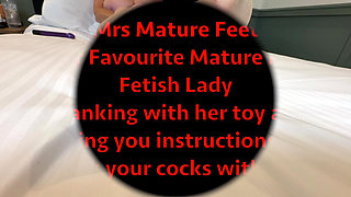 Mrs Mature Feet giving you jerk off instruction 506
