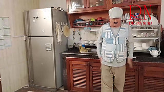 MORNING CHAOS IN KITCHEN. COMEDY NSFW STORY 284 s3