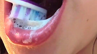 4K Dental Hygienist Routine Mouth Fetish Closeups Naked