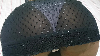 Hot Brunette Petite Babe in a Hot Dress with Panties to Show Her Tight Pussy