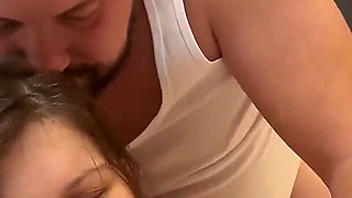 Amateur MILF rough fucking ends in cumshot in mouth