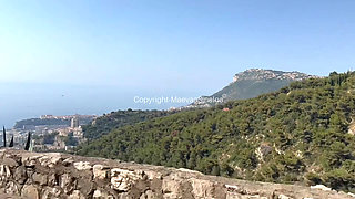 She gets fucked in the public toilletes of a beach.