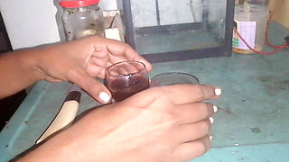 Father in Law's Gigantic Dick Hangs Out Under His Sarom for Step Daughter