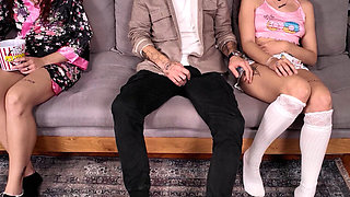 Step Daddy Fingering Teen Stepdaughter While Mom Is Away - Taboo Family Sex