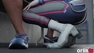 The Rise of a New Popstar - D.va 3D Overwatch Porn Animation