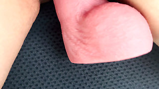 In the Car I Stop in a Parking Lot to Dildo My Pussy Like a Whore at the Risk of Being Surprised by Strangers
