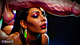 Big Boobs And Ass Ebony Goddesses - White Cock Worship: Dark ASMR & Extreme Contrast (4K AI Animated Porn)