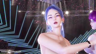 [mmd] Secret Number - Who Dis Sexy Naked Dance League of Legends Uncensored Hentai