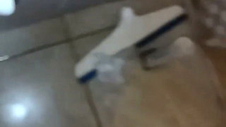Latin Human Toilet Doing Her Piss in Mouth Job to Husband