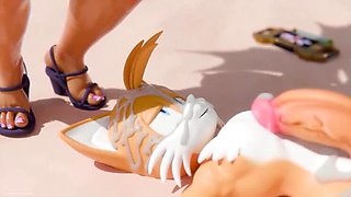OatmealPecheneg's Hentai Sex: Rouge The Bat Fucks Tails Hard - Anal Creampie & Rough Cartoon Animation