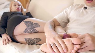 Murstars Foot Massage Turns Into Russian Blowjob From Step Son