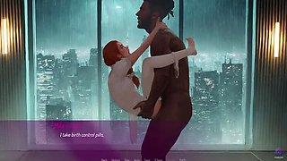 Busty Indian MILF Mila Ai Rides Boss's Big Black Cock - 3D Hentai Anal & Creampie Sex