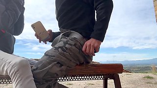 Accidental Blowjob Outdoors - I Cum Fast In His Mouth, They Almost See Us, Risky Homemade Fucking