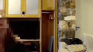 Stunning Looking Wife Gets Fucked by the Delivery Guy While Alone at Home, Surveillance Camera Records Wife and Delivery Guy