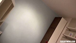 Czech Twins Dive into Sensual Lesbian Play with Mature Twist