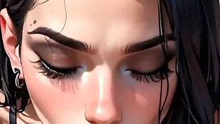 Anime Ai Tattooed Girl Gives Her Friend a Blowjob He'll Never Forget