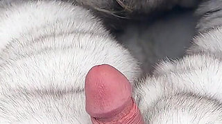 Outdoor Fur Teasing, Fur Coat, Fur Gloves, Fur Hat. Perfect Fur Fetish Sex!