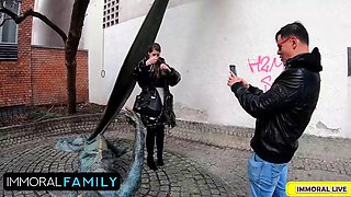 Lady Lyne Huge Natural Tits Milf Gets Naked In Public  Pounded To Pluto By Monster Cock  Immoral Family 4k