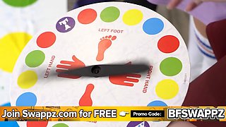 It's raining! hot teens remain inwards and have fun strip poker with their stepfathers: they pound and swap