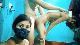 Desi College Student Friends Have Threesome