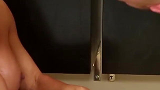 Spectacular brunette MILF loves getting fucked in the bathroom