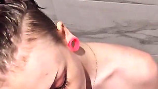 Pissy Blowjob - Goth Toilet Whore