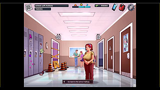 Summertime saga - Johannes and the ladies played spin the bottel ... Erik and Johannes fucked Mrs. Johnson.