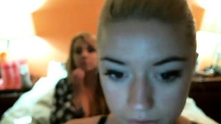 Two chunky blond chicks showing their bodies off on webcam