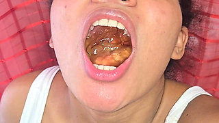 A Liter of Urine Down Her Deepthroat, Without a Mask.