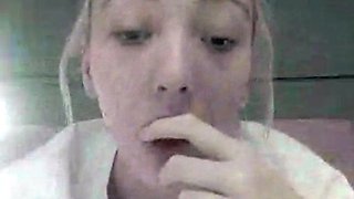 Amateur Blonde Teen Plays Solo with Toy Webcam Porn