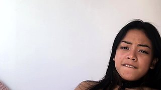 Small titted babe toys her pussy on webcam