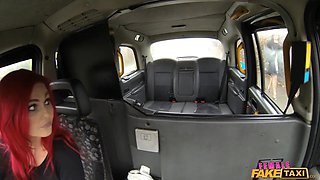 Posh lesbian gets her excites from a lesbian taxi driver - chick faux taxi