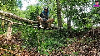 Teasing My Femdom Slave in the Woods